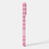 Aangepast monogram monochroom roze rood  iPhone hoesje (Rechterkant)