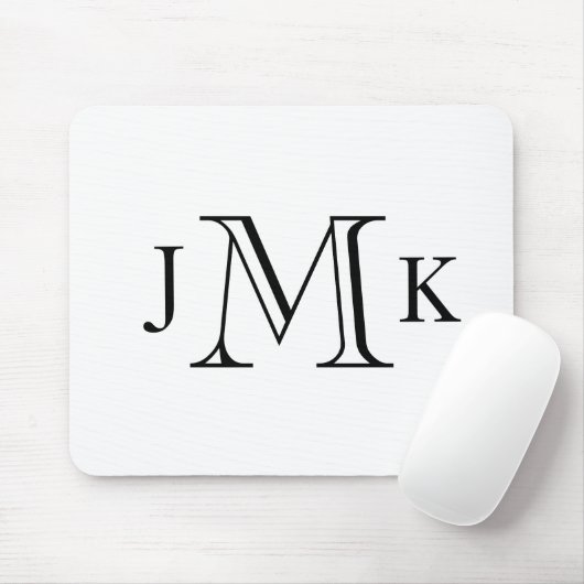 Aangepast monogram muismat (Met muis)