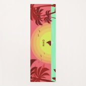 Aangepast monogram muizenvlek op maat yogamat (Voorkant)