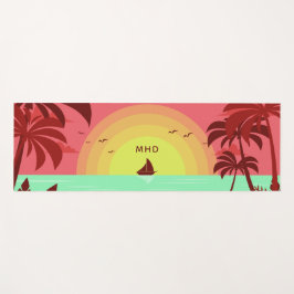 Aangepast monogram muizenvlek op maat yogamat