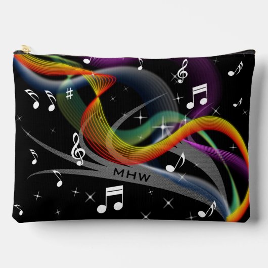 Aangepast monogram muziekillustratie etui (Voorkant)