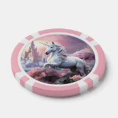 Aangepast Monogram, Naam & Kleur Eenhoorn Poker Chips (Enkel)