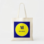 Aangepast monogram & naamontwerp – gepersonaliseer tote bag (Voorkant)