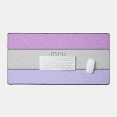 Aangepast monogram namaak glitters glitter bureaumat (Keyboard & Muis)