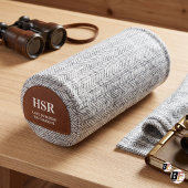 Aangepast monogram namaakleren patch herringbone fleece deken