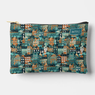 Aangepast Monogram Nederlandse Huizen Patroon Etui