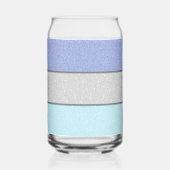 Aangepast monogram nep glitters glitter blikvorm glas (Rechts)