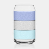 Aangepast monogram nep glitters glitter blikvorm glas (Links)