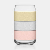 Aangepast monogram nep glitters glitter blikvorm glas (Rechts)