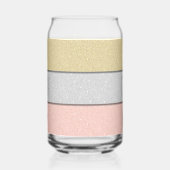 Aangepast monogram nep glitters glitter blikvorm glas (Links)