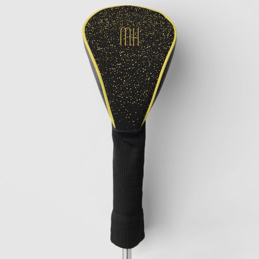 Aangepast monogram nep glitters glitter golfheadcover (Voorkant)