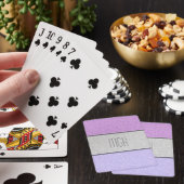 Aangepast monogram nep glitters glitter pokerkaarten (Insitu)