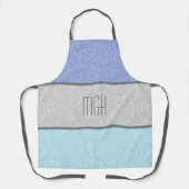 Aangepast monogram nepschitter glitters schort (Voorkant)
