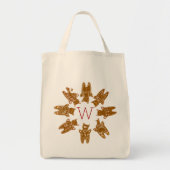 Aangepast monogram ontbijtkoek - Handbedekking Tote Bag (Voorkant)