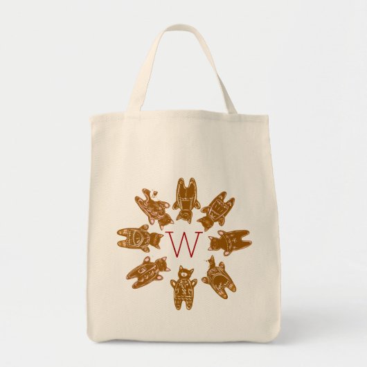Aangepast monogram ontbijtkoek - Handbedekking Tote Bag (Voorkant)