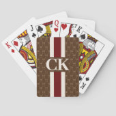 Aangepast monogram | Ontwerppatroon Pokerkaarten (Achterkant)
