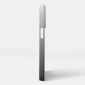 Aangepast monogram op Ombre zwart grijs verloop iPhone Hoesje (Rechterkant)