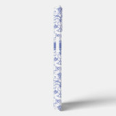 Aangepast monogram op stijlvol blauw periwinkle pa Case-Mate iPhone case (Achterkant / Rechts)