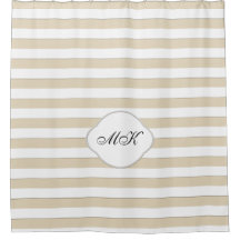 Aangepast monogram op witte strepen op aangepaste