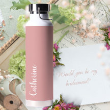 Aangepast monogram, orchidee roze met script monog