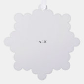 Aangepast monogram ornament kaart (Voorkant)