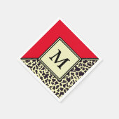 Aangepast monogram papier van Napkins Servet (Hoek)