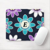 Aangepast Monogram Passiebloem Bloempatroon Muismat (Met muis)