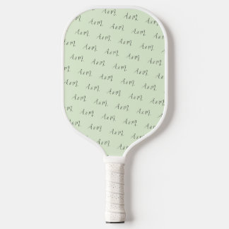 Aangepast monogram patroon en tekst pickleball paddle