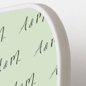 Aangepast monogram patroon en tekst pickleball paddle (Links Detail)