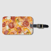 Aangepast monogram PIZZA Bagagelabel (Voorkant (horizontaal))