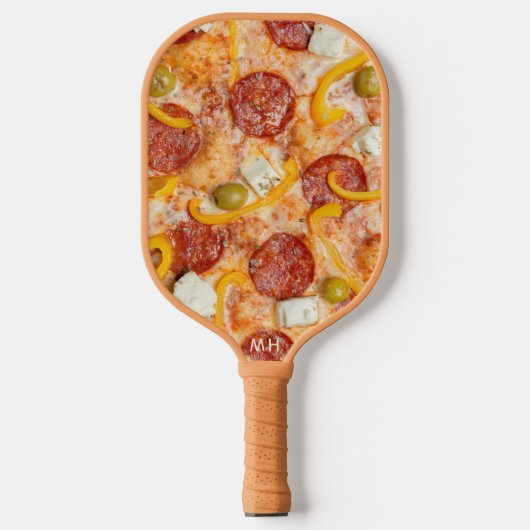 Aangepast monogram PIZZA Pickleball Paddle (Voorkant)