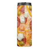Aangepast monogram PIZZA tumbler Thermosbeker (Achterkant)