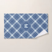 Aangepast monogram plaid / tartan patroon bad handdoek (Handdoek)