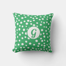 Aangepast Monogram Polka Dot x Groen Accent