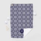 Aangepast Monogram Portugese Tegels Patroon Golfhanddoek (Insitu)
