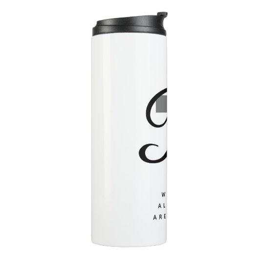 Aangepast monogram religieus kruislingse thermisch thermosbeker (Gedraaid links)