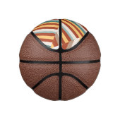 Aangepast Monogram Retro 70s Geometrisch Basketbal (Rechts)