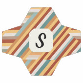 Aangepast Monogram Retro 70s Geometrisch Voetbal (Enkel)