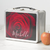 Aangepast monogram rode roze  foto (In situ)