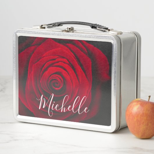 Aangepast monogram rode roze  foto (In situ)