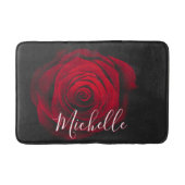 Aangepast monogram rode roze foto badmat (Voorkant)