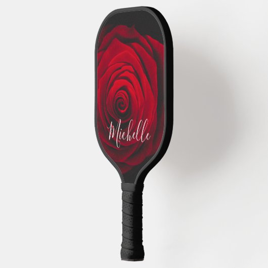 Aangepast monogram rode roze foto pickleball paddle (Links)