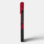 Aangepast monogram rode roze foto zwart Case-Mate iPhone case (Achterkant / Links)