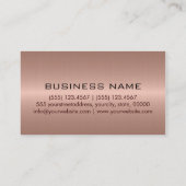 Aangepast monogram roestvrij staal Metaal 2 Visitekaartje (Achterkant)