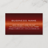 Aangepast monogram roestvrij staal visitekaartje (Achterkant)