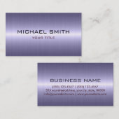 Aangepast monogram roestvrij staal visitekaartje (Voorkant / Achterkant)