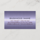 Aangepast monogram roestvrij staal visitekaartje (Achterkant)