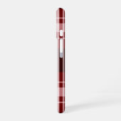 Aangepast Monogram Rood Plakken iPhone 16 Hoesje (Linkerkant)