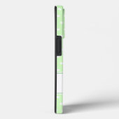 Aangepast monogram roomlicht groen en wit Case-Mate iPhone case (Achterkant / Rechts)