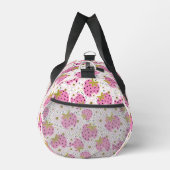 Aangepast monogram roze aardbeien patroon plunjezak (Rechts)